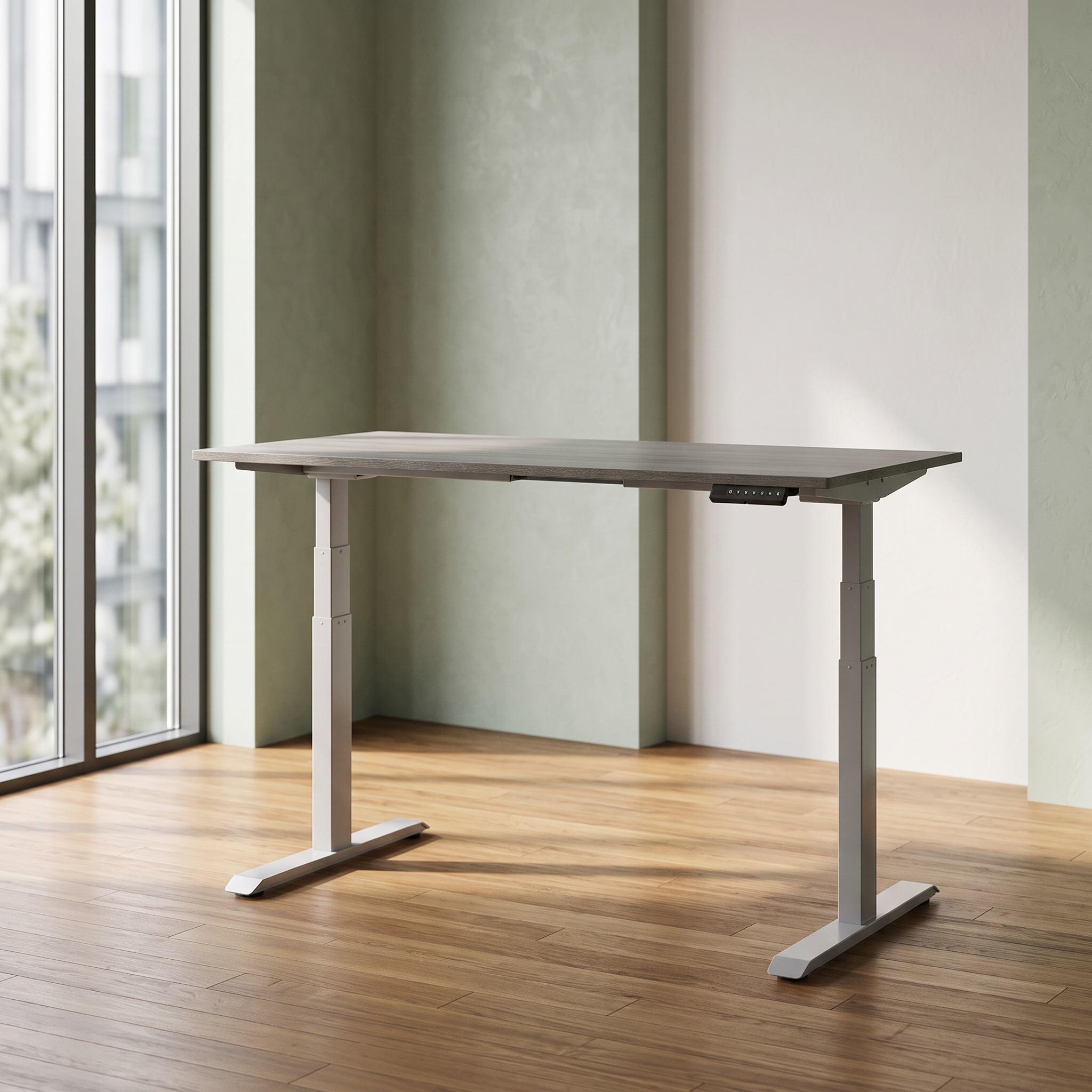 Tavolinë Ergonomike me Dy Motorë 140x70cm - ambient zyre minimalist