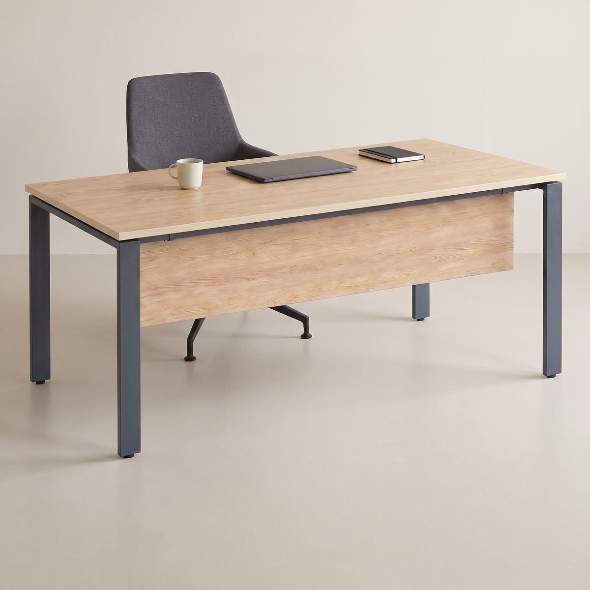 Tavolinë e Punës Crux 160*80*75cm në ambient zyre minimalist